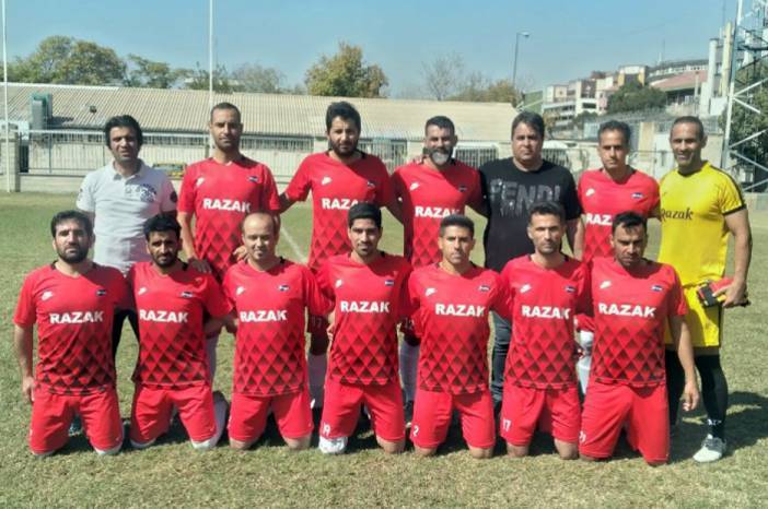 پیروزی تیم فوتبال لابراتوارهای رازک برابر تیم راه آهن