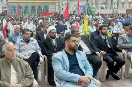 خورشیدوند در اجتماع بزرگ کارگری « در مسیر حاج قاسم»